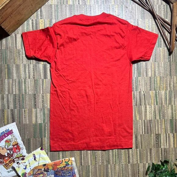 Vintage 90s Single Stitch Skittles Promo Tee Mens Medium Red Blue Candy Shirt - Picture 2 of 4